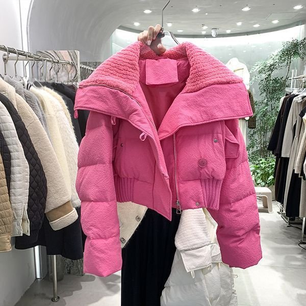 レディース ジャケット 長袖 無地 ゆったり コットン 綿 秋冬 秋 きれいめ 通勤 オフィス 体型カバー ショート シンプル 冬 厚手 アウター ポリエステル