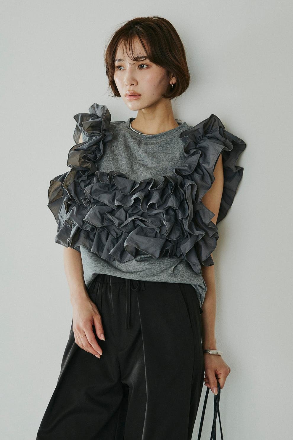 レディース トップス Tシャツ ノースリーブ 無地 コットン 綿 春夏 袖なし 春 夏 シンプル 刺繍 シャツ 切り替えデザイン