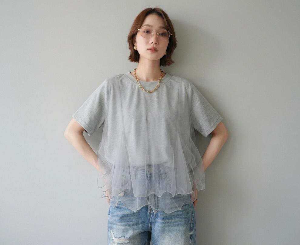 レディース トップス Tシャツ 半袖 無地 春夏 レトロ 通勤 春 重ね着 夏 シンプル シャツ 丸首