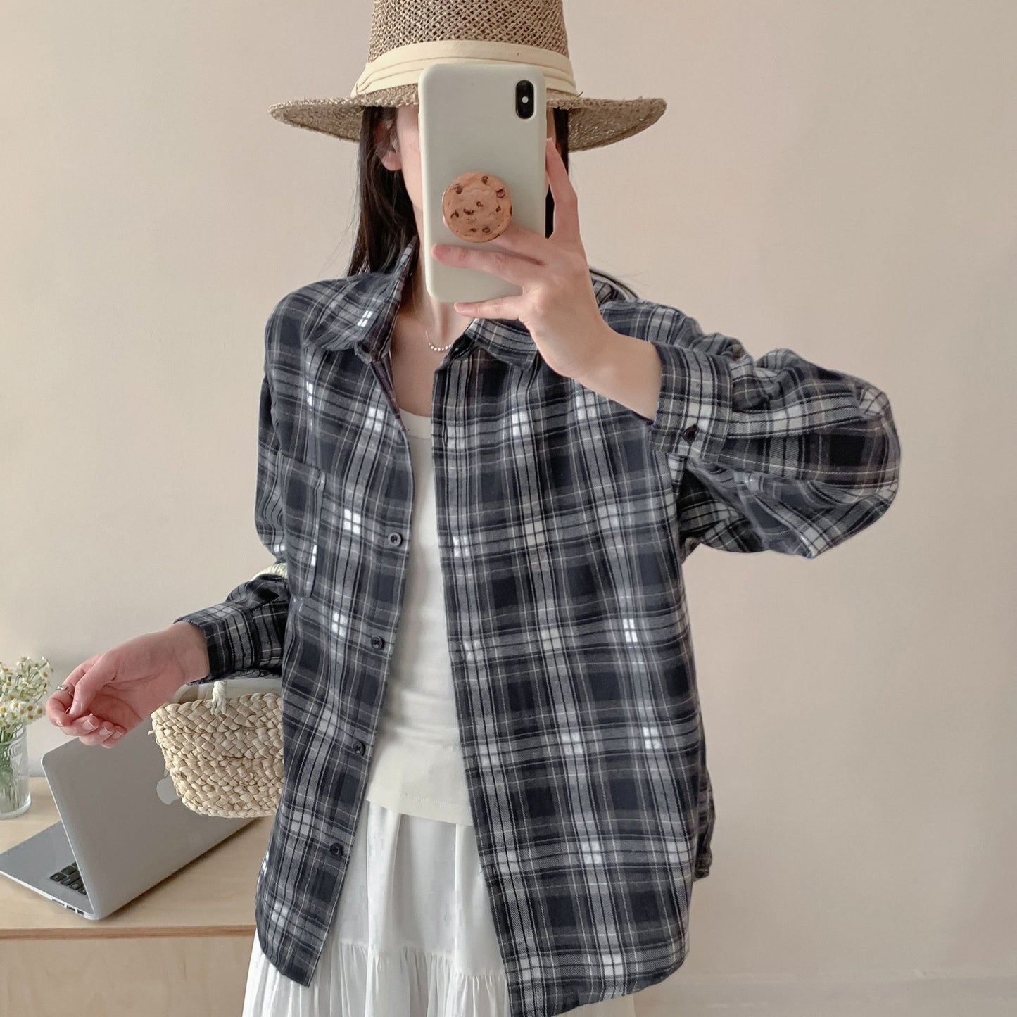 レディース トップス シャツ 長袖 襟付き かわいい 大人可愛い きれいめ カジュアル おしゃれ チェック 春 秋 学生 デート お出かけ お泊まり 旅行 ショッピング お花見 カフェ ランチ お家時間 重ね着 コーデ 楽ちん 普段使い 着回し M L XL 2XL ベージュ ピンク 水色 ブルー ネイビー 前開き こなれ感 ボーイッシュ スポーティー ラブリー ナチュラル 誕生日 ママ オフィス アウトドア キャンプ イベント リゾート 公園 バカンス ガーデン 発表会 コンサート 双子 モテ