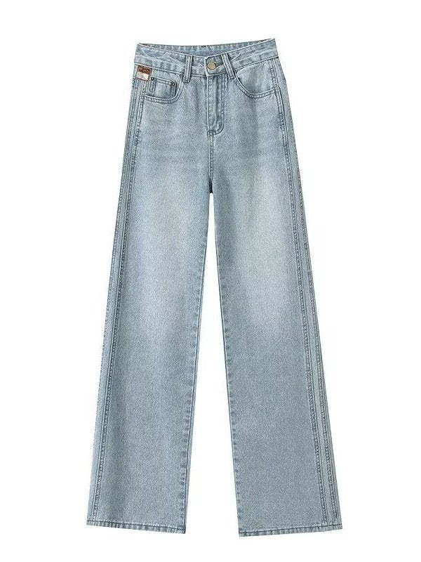 レディース パンツ ゆったり ワイド 春夏 カジュアル アメリカン レトロ 春 夏 スリム ハイウエスト ポリエステル