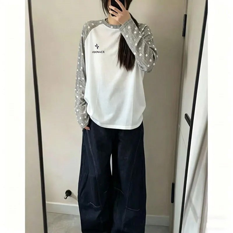 レディース Tシャツ 長袖 ゆったり 春夏 きれいめ 体型カバー 春 夏 男女兼用 ラウンドネック 上品 シャツ 透け感