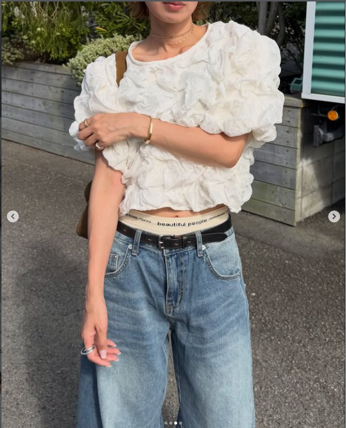 レディース シャツ トップス 半袖 スリム 春夏 カジュアル 前開き Vネック 春 夏 パフスリーブ 切り替えデザイン