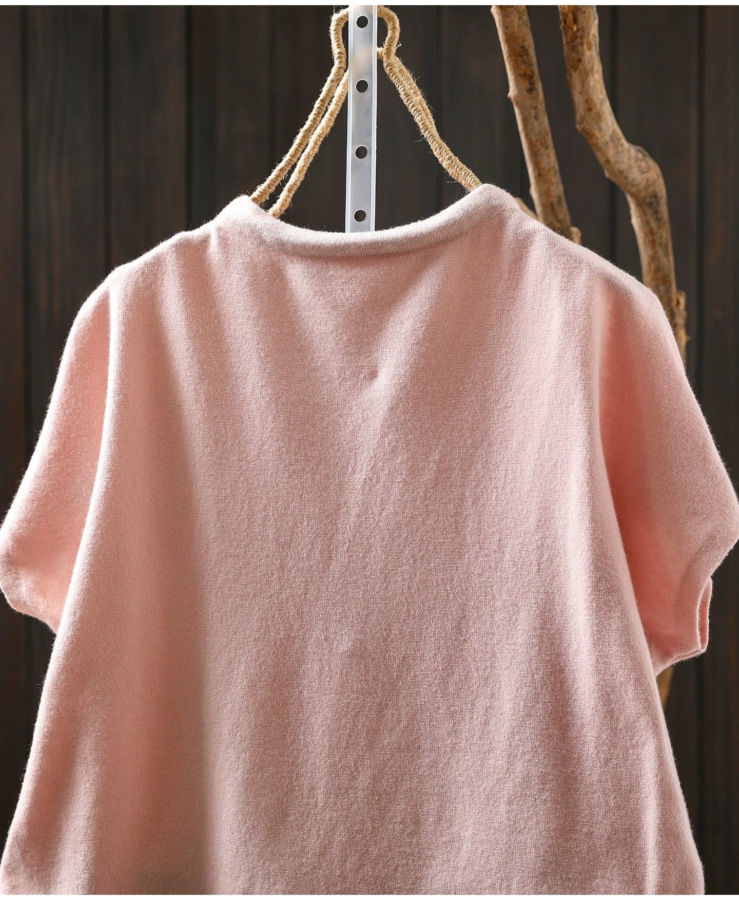 トップス Tシャツ ニット ノースリーブ ゆったり コットン 綿 秋冬 秋 体型カバー 袖なし ラウンドネック 冬 シャツ スカーフ インナー