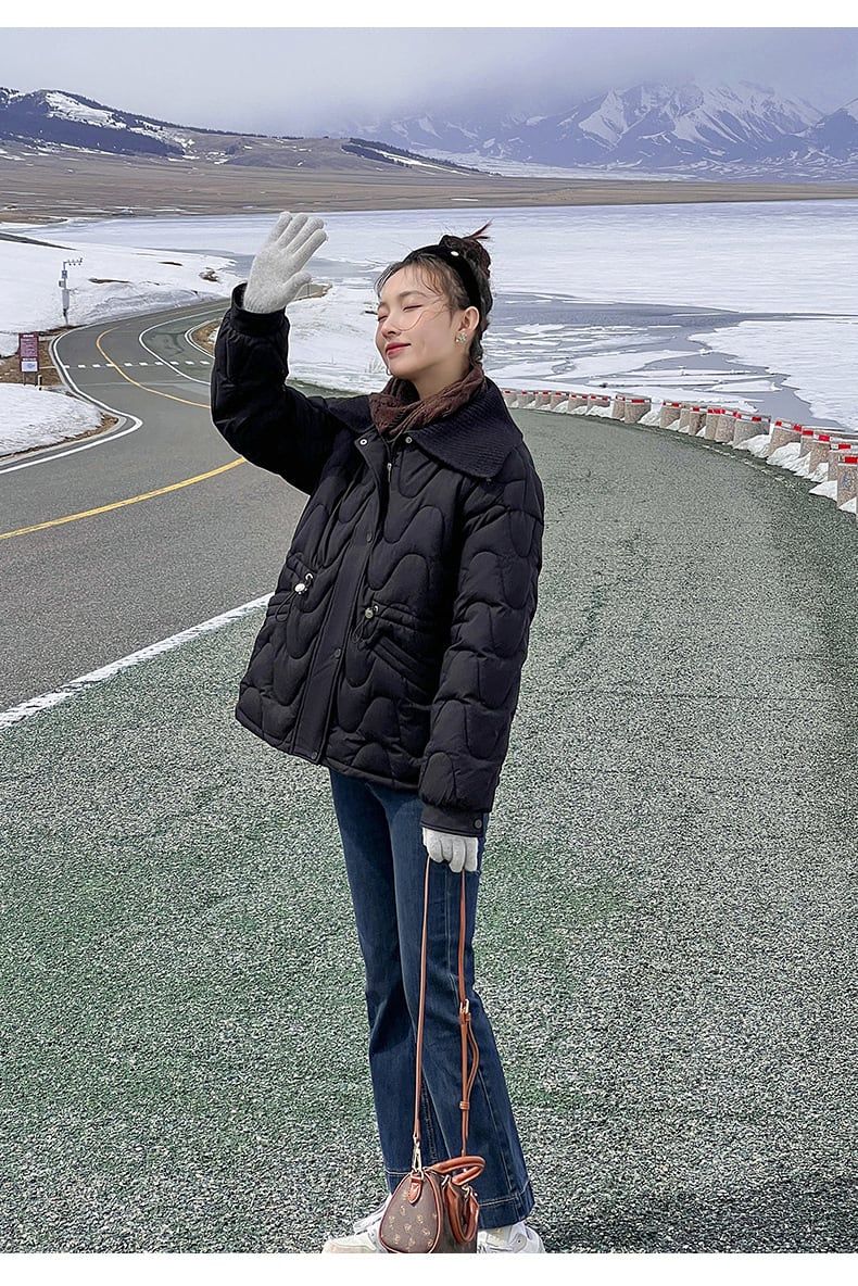 レディース ジャケット ダウン アウター 上着 羽織 ショート 長袖 襟付き ワイド オーバーサイズ ファスナー ポケット 前開き 2way 中厚手 大人可愛い シンプル カジュアル おしゃれ こなれ感 ラフ 個性的 主役級 存在感 都会的 無地 春 秋 ロングシーズン ママ 通勤 通学 デート お出かけ 旅行 公園 重ね着 韓国 オルチャン 暖かい 防寒 普段使い 着回し レイヤード インスタ映え 大きいサイズ